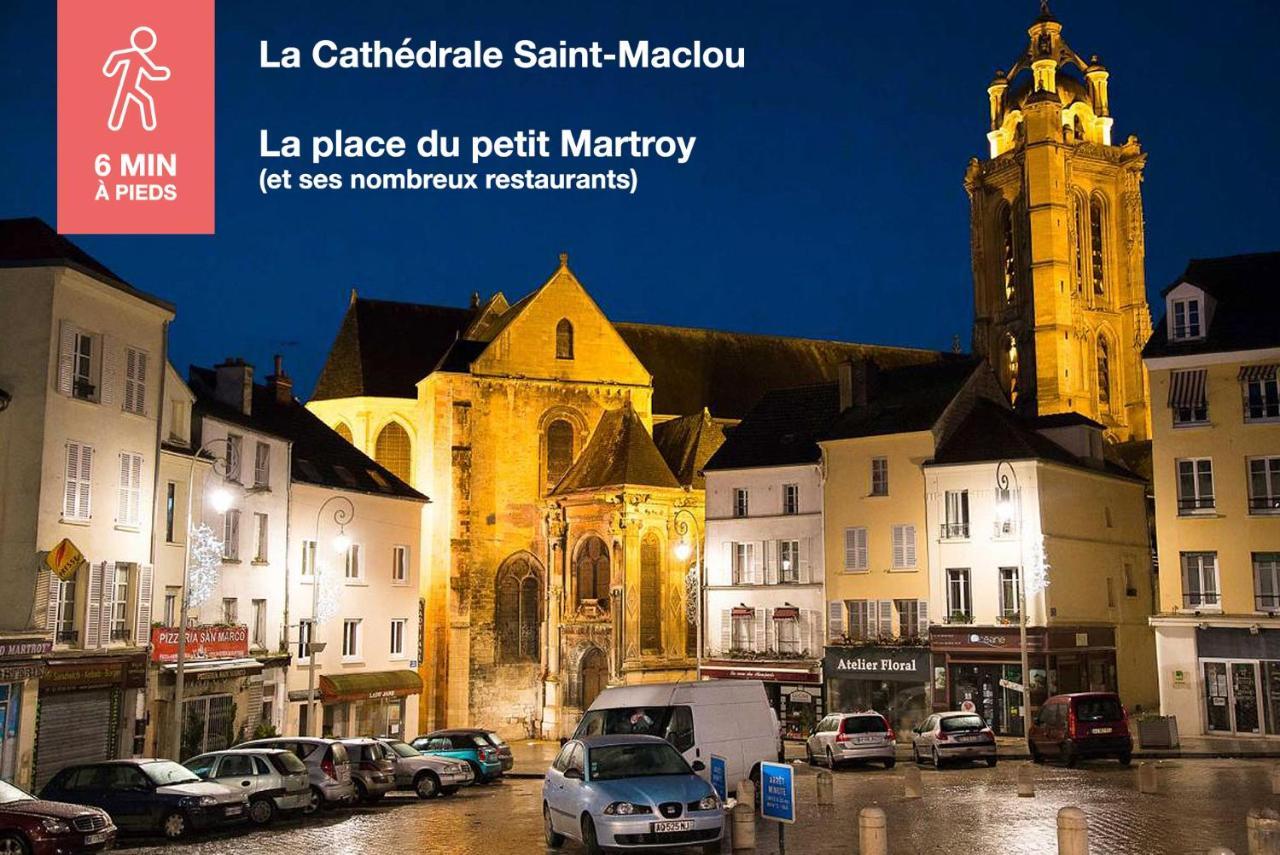Studio Cosy En Plein Coeur Historique De Pontoise Exterior foto