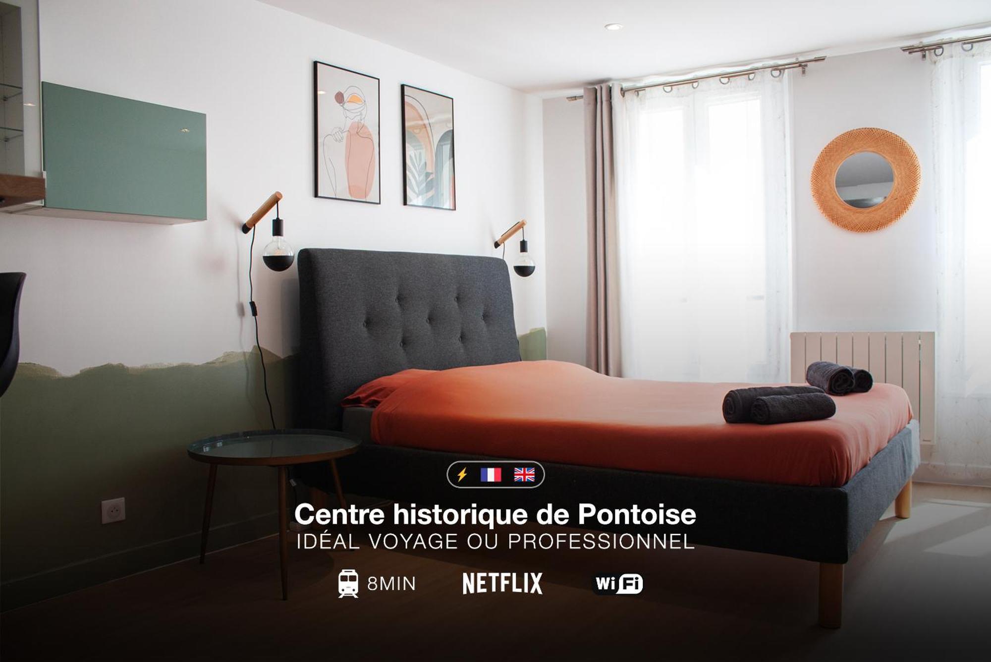 Studio Cosy En Plein Coeur Historique De Pontoise Exterior foto